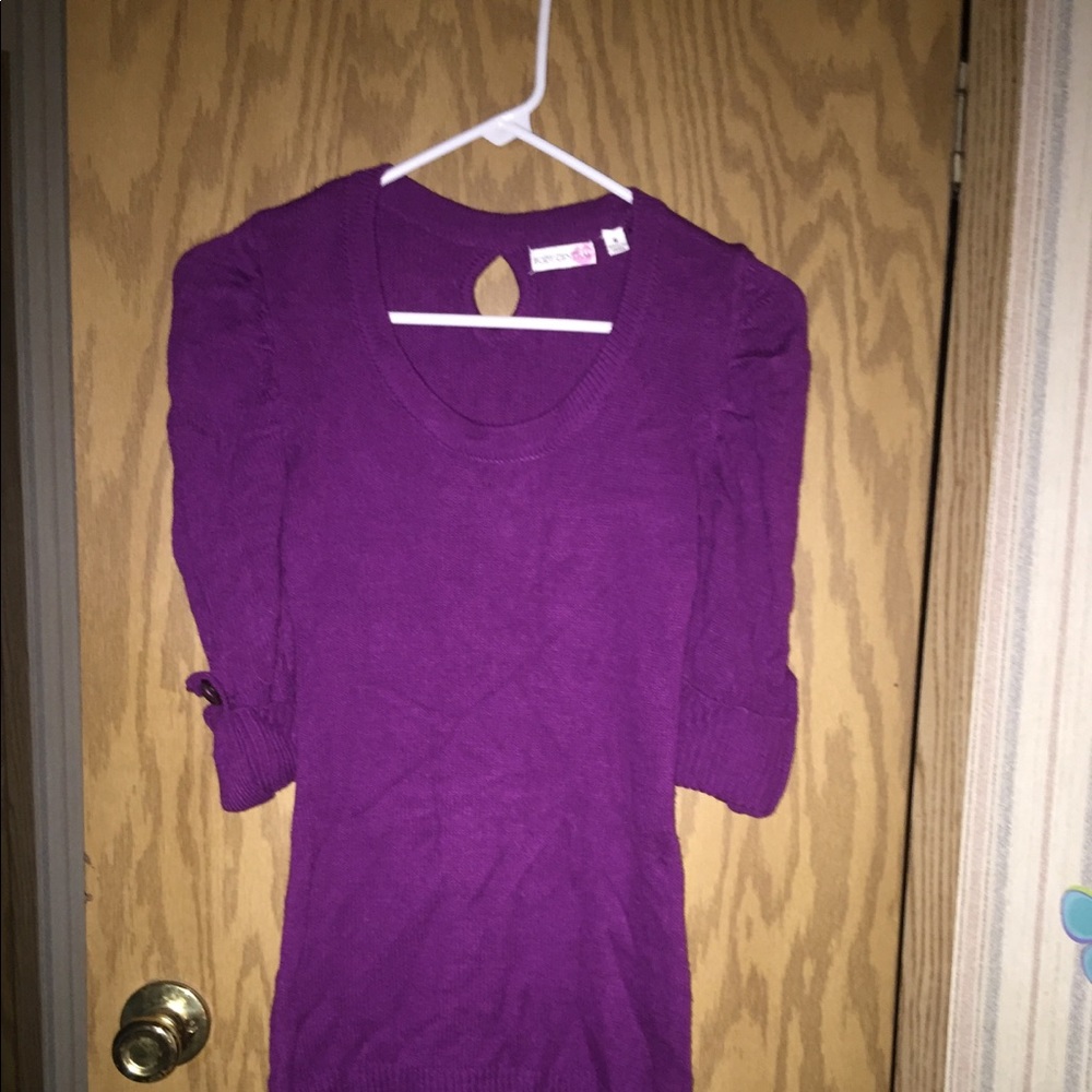 Ladies size S purple sweater dress